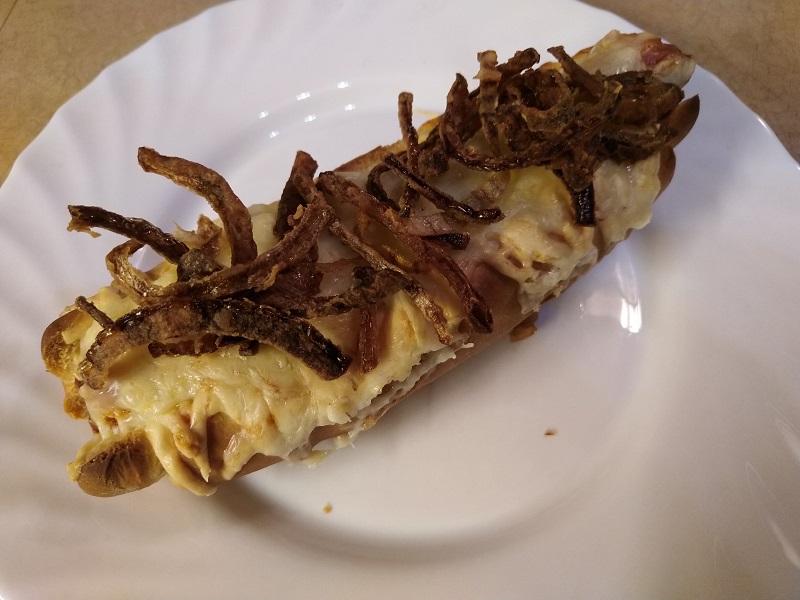 Pizzás hot dog