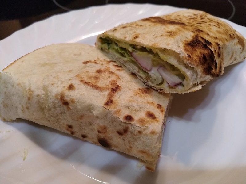 Tojássalátás avokádós wrap