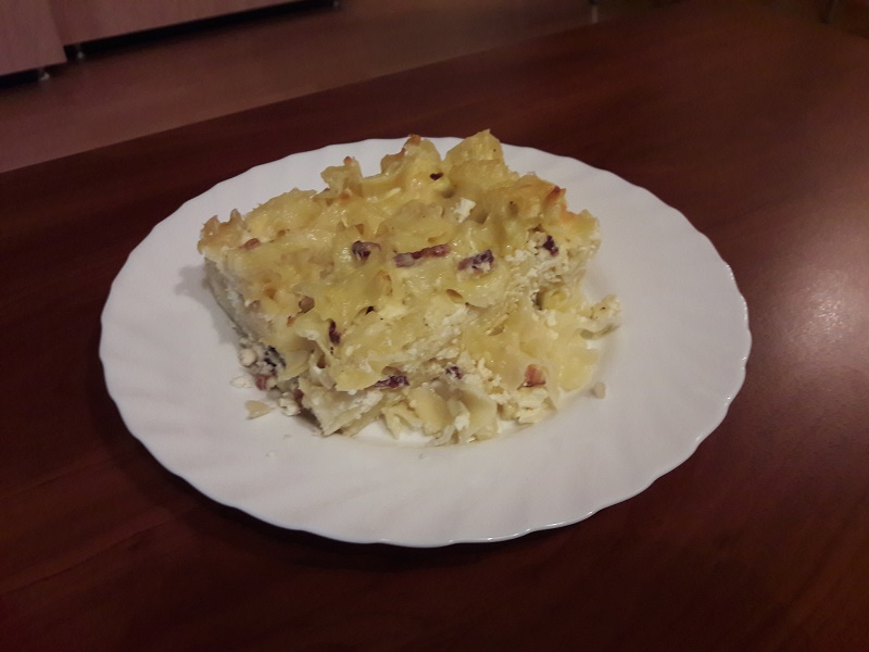 Rakott túrós tészta